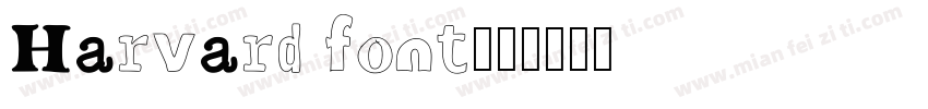 Harvard font字体转换